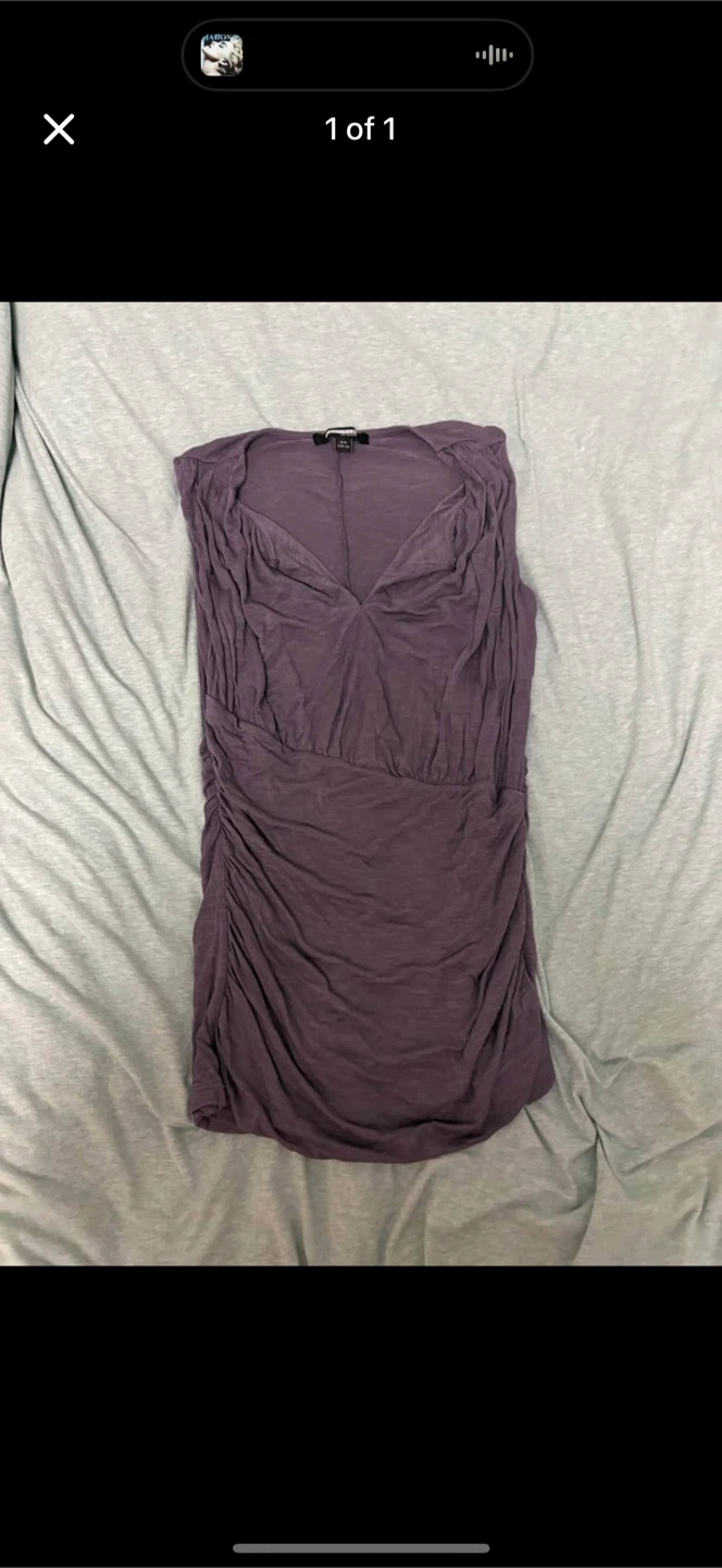 Attitude beautiful, grey/blueish sleeveless top (size M women’s)