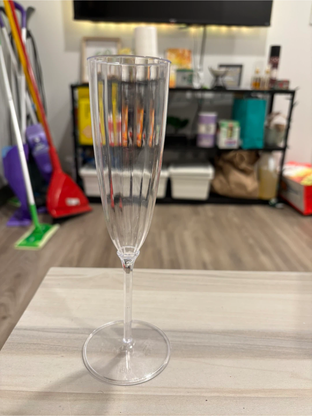 Set of 10 Clear Plastic Champagne Flutes - photo 2