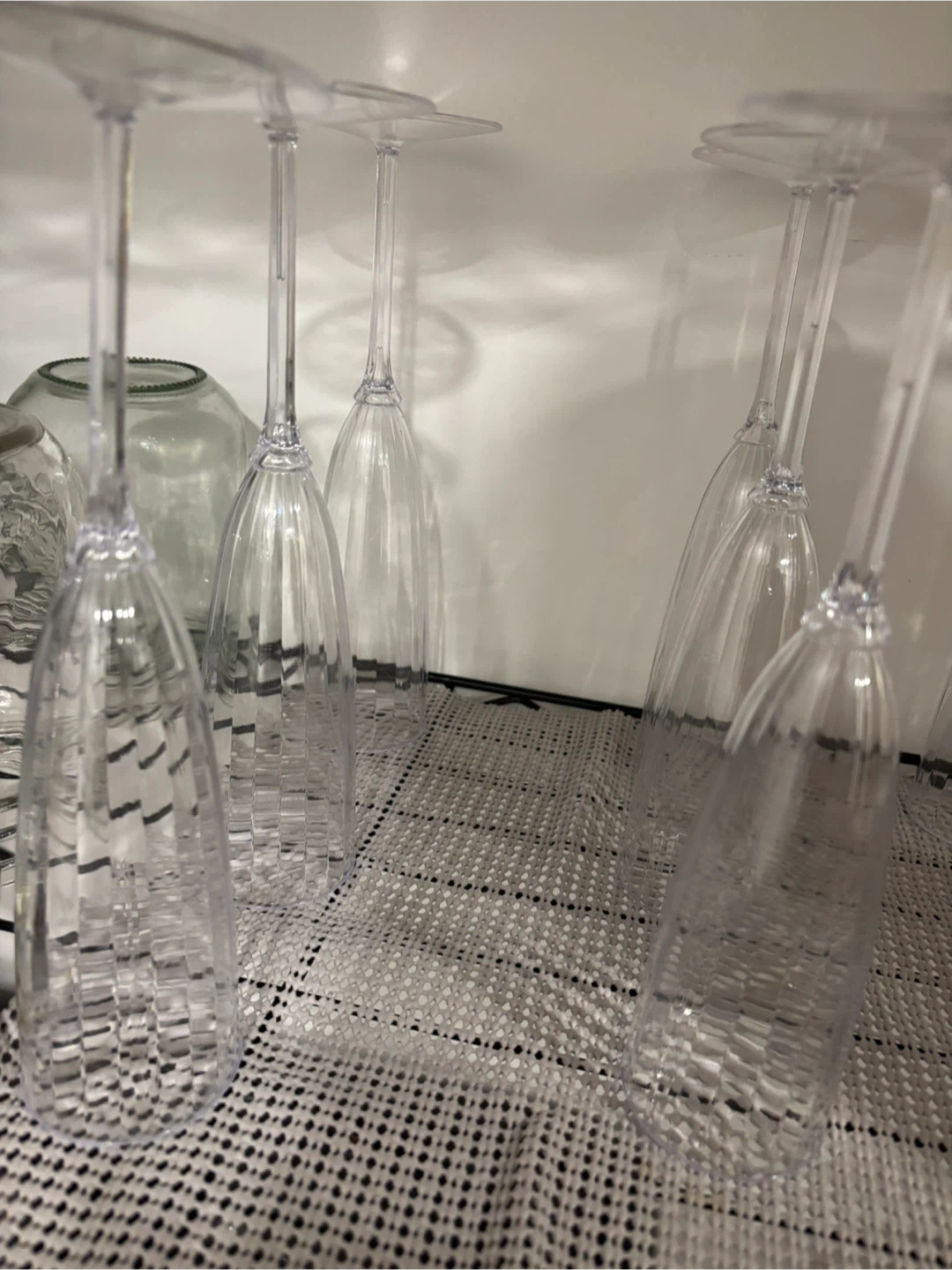 Set of 10 Clear Plastic Champagne Flutes - photo 4