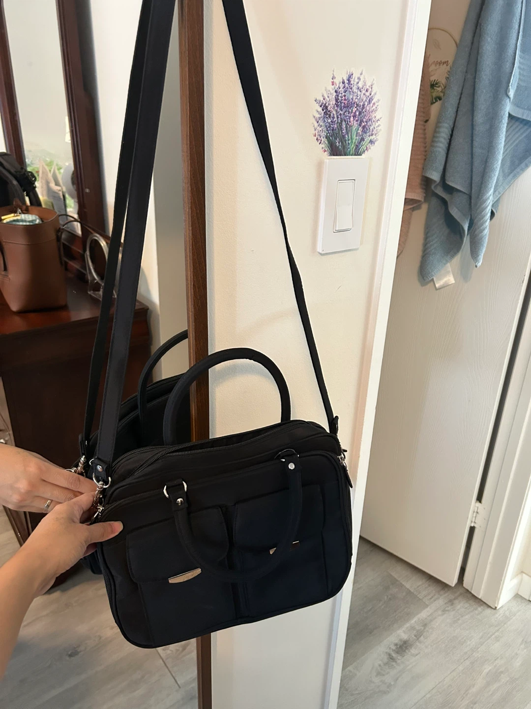Black Bag with Shoulder Strap