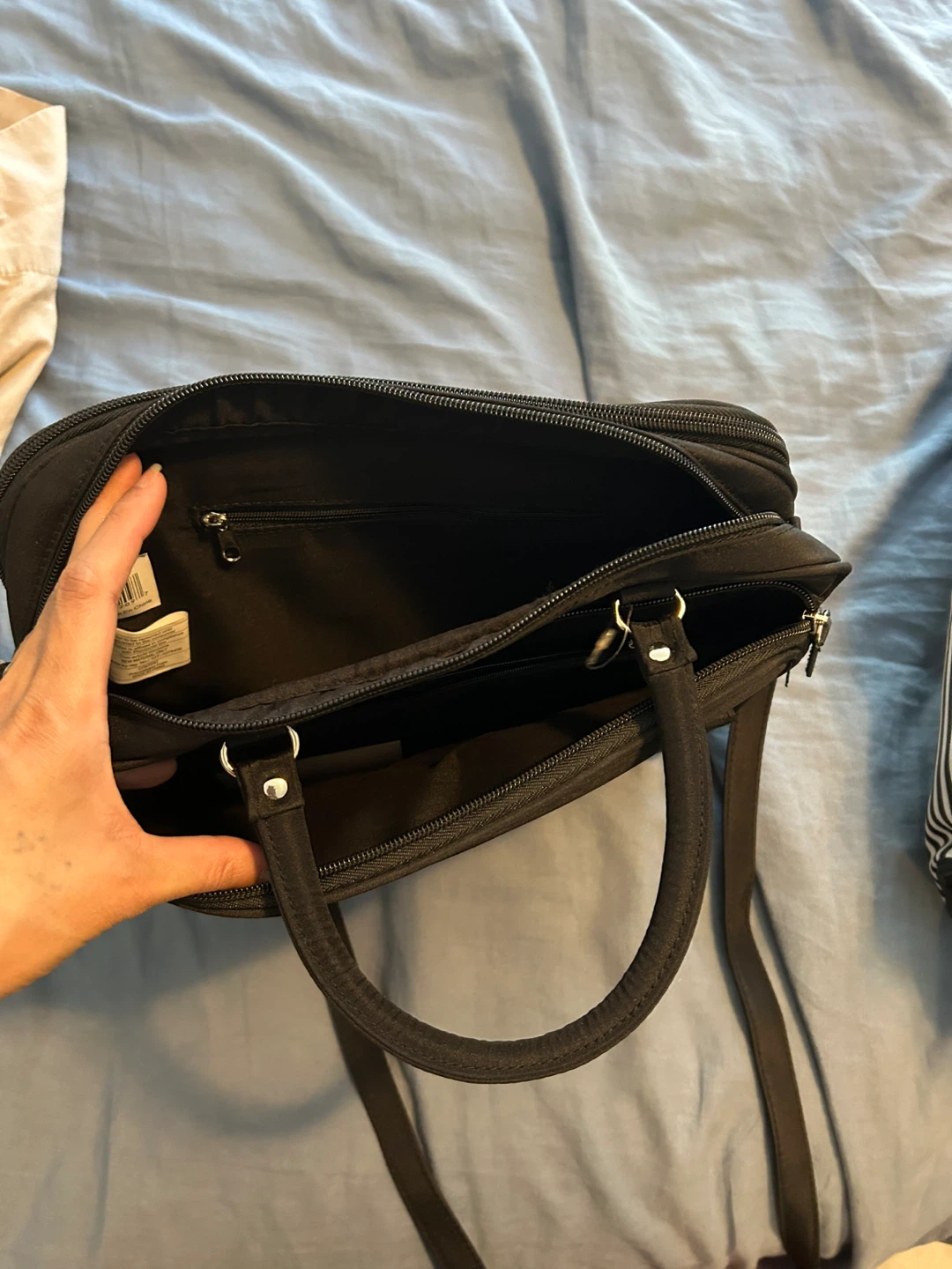 Black Bag with Shoulder Strap - photo 3