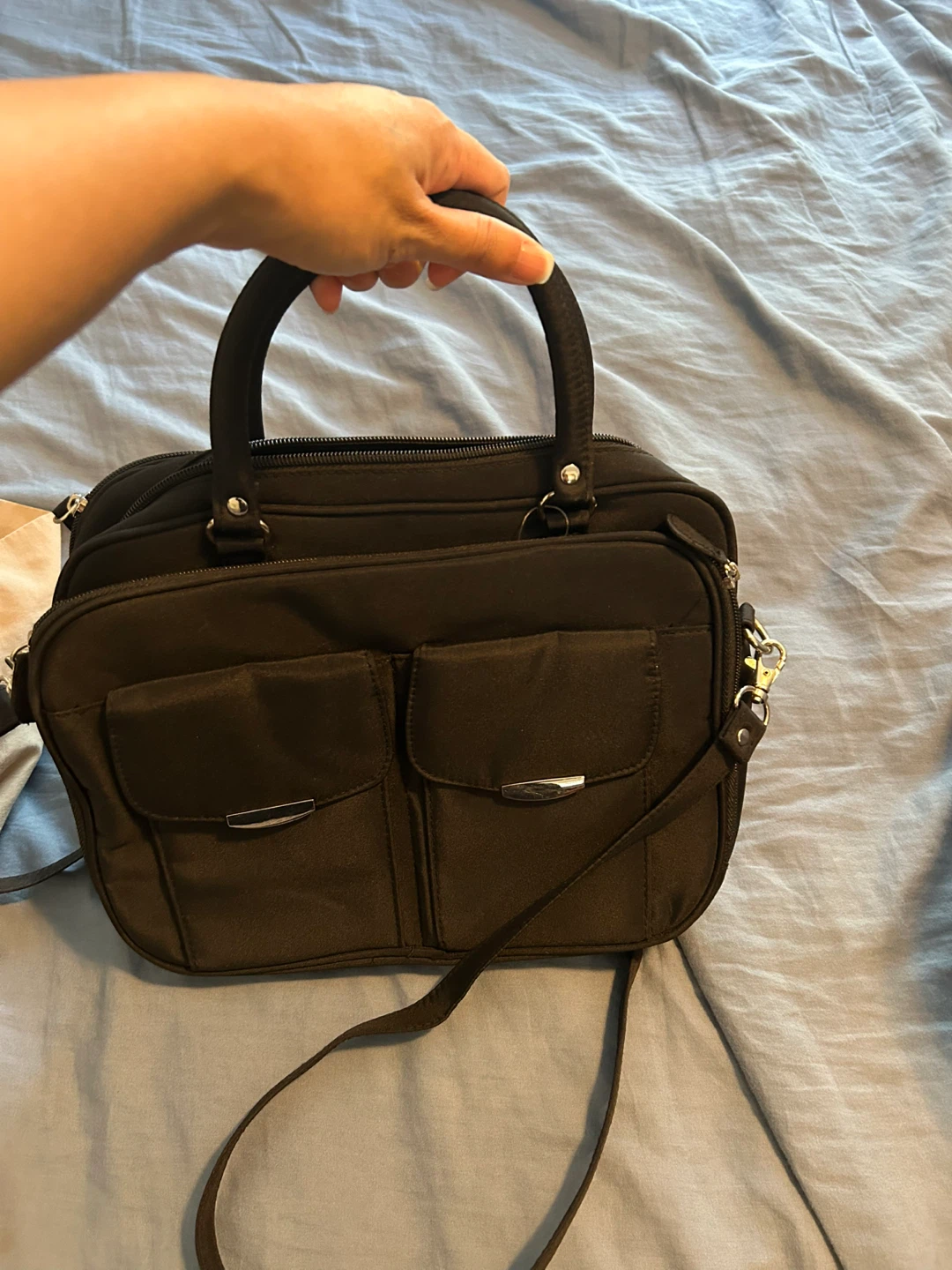 Black Bag with Shoulder Strap - photo 5