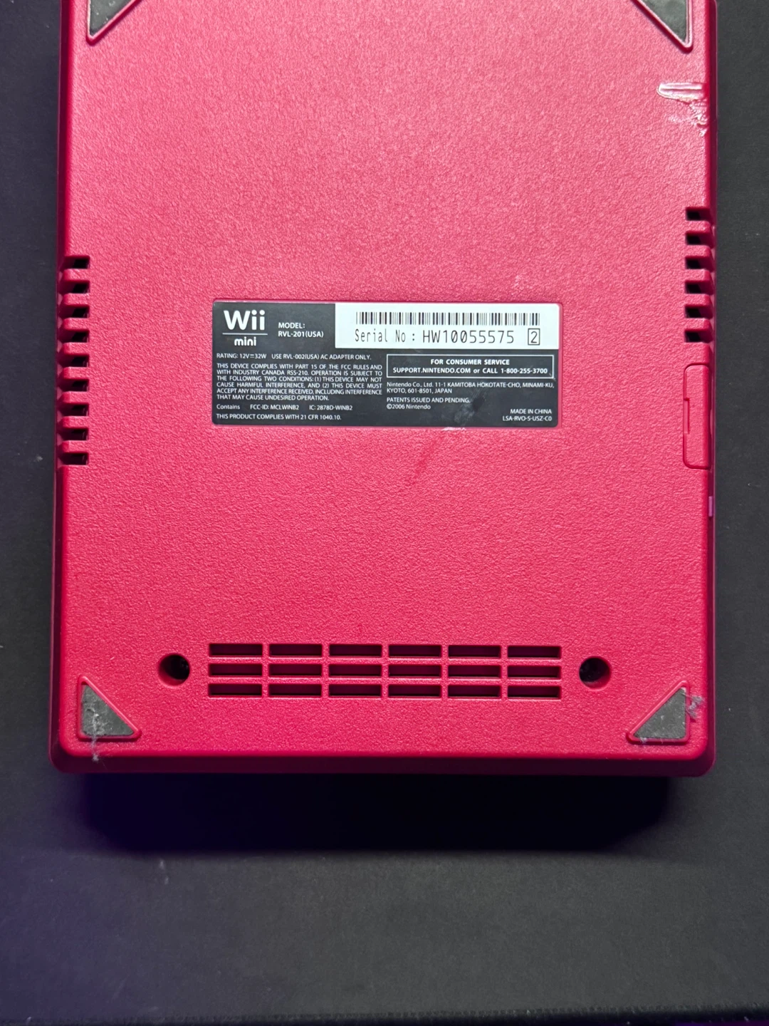 Nintendo Wii Mini Console - Red - photo 2