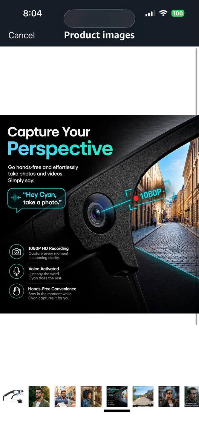 Smart Glasses with AI Voice Assistant - photo 5