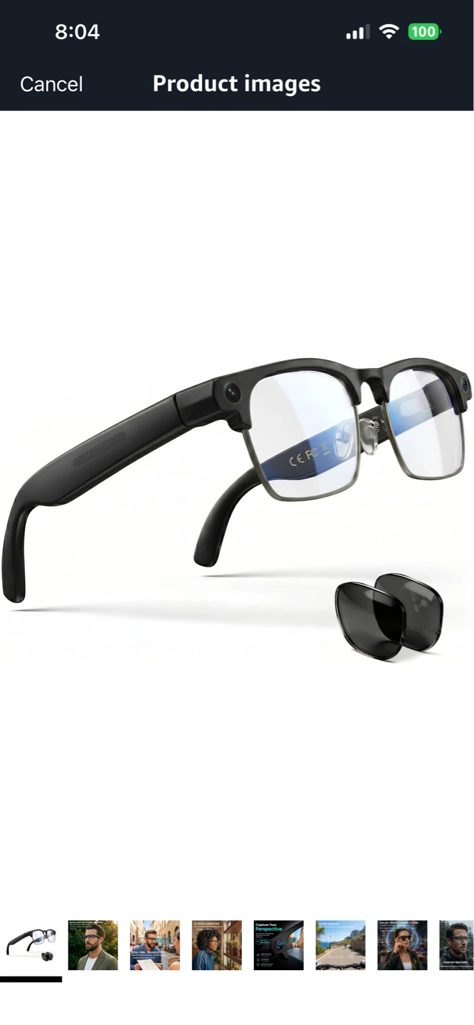Smart Glasses with AI Voice Assistant