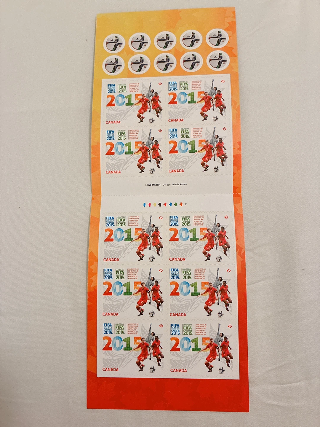 2015 FIFA Women's World Cup Canada Permanent Stamps - photo 3