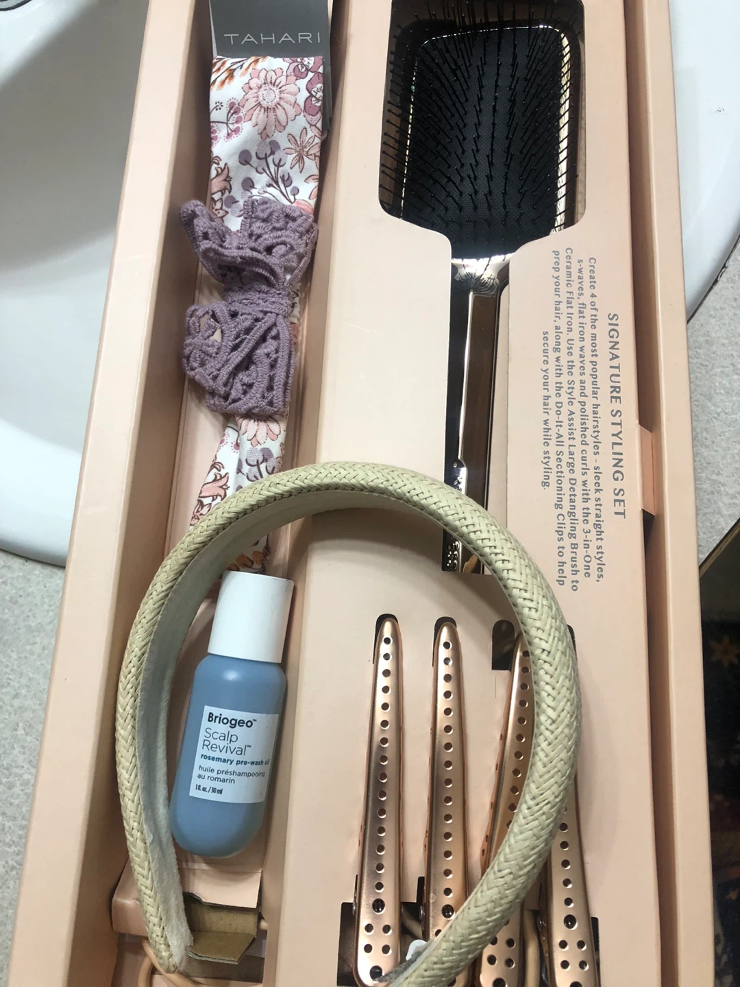 NEW Brush, Headbands, Hairclips, Hair Oil Styling Set