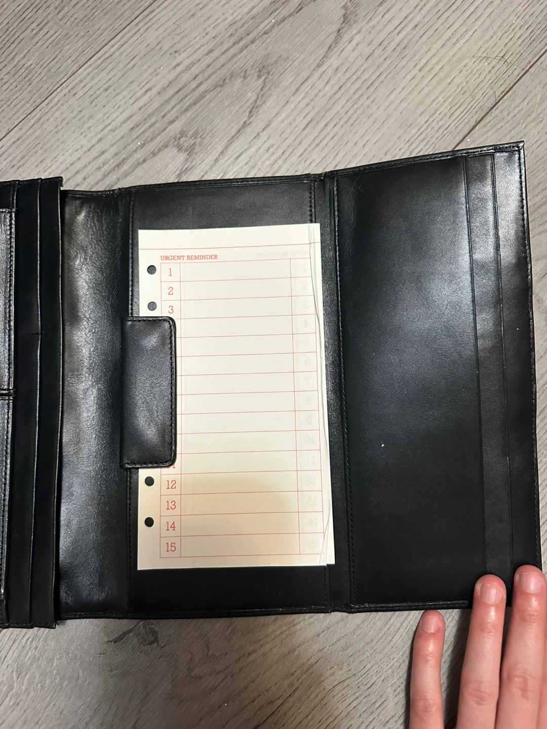 large black leather wallet - photo 3