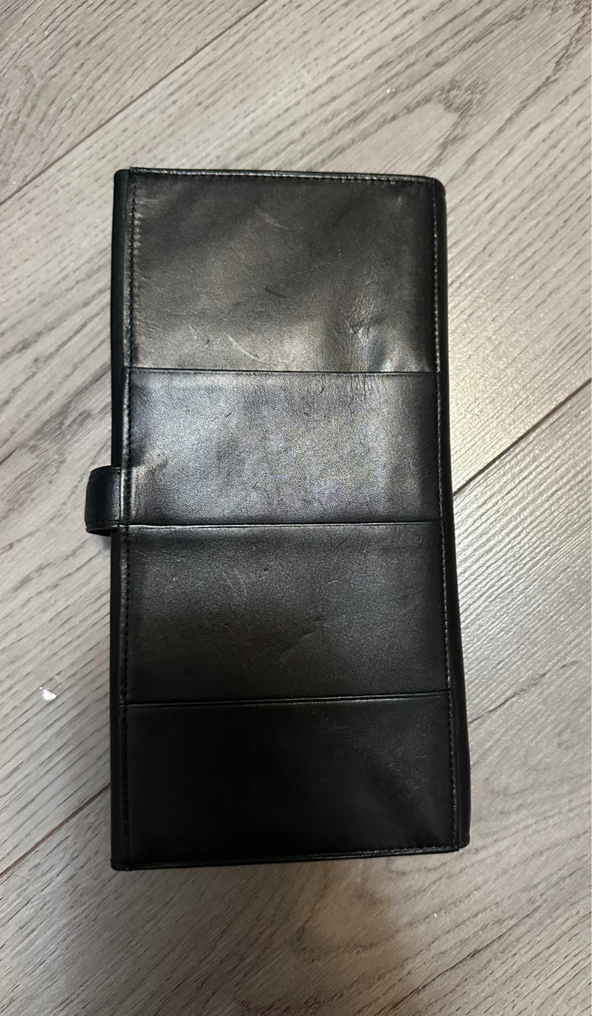 large black leather wallet - photo 4