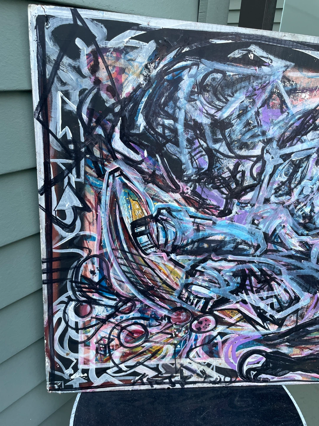 Ken Foster Painting Industrial Punk Mechanical Chaos - photo 3
