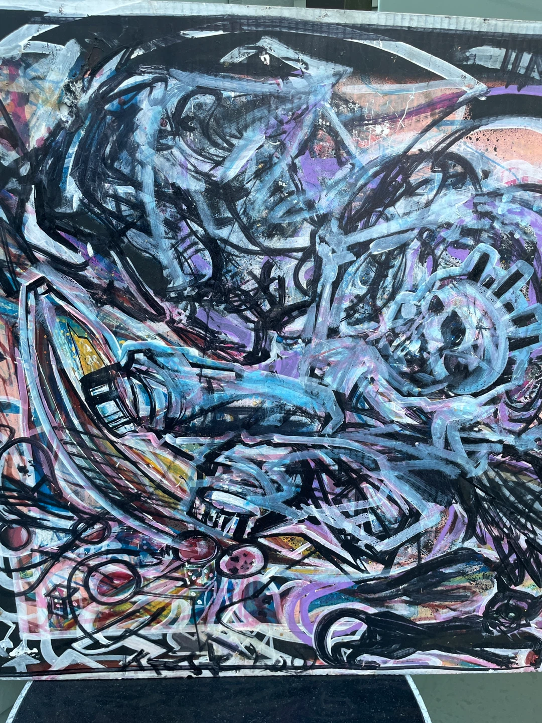 Ken Foster Painting Industrial Punk Mechanical Chaos - photo 4