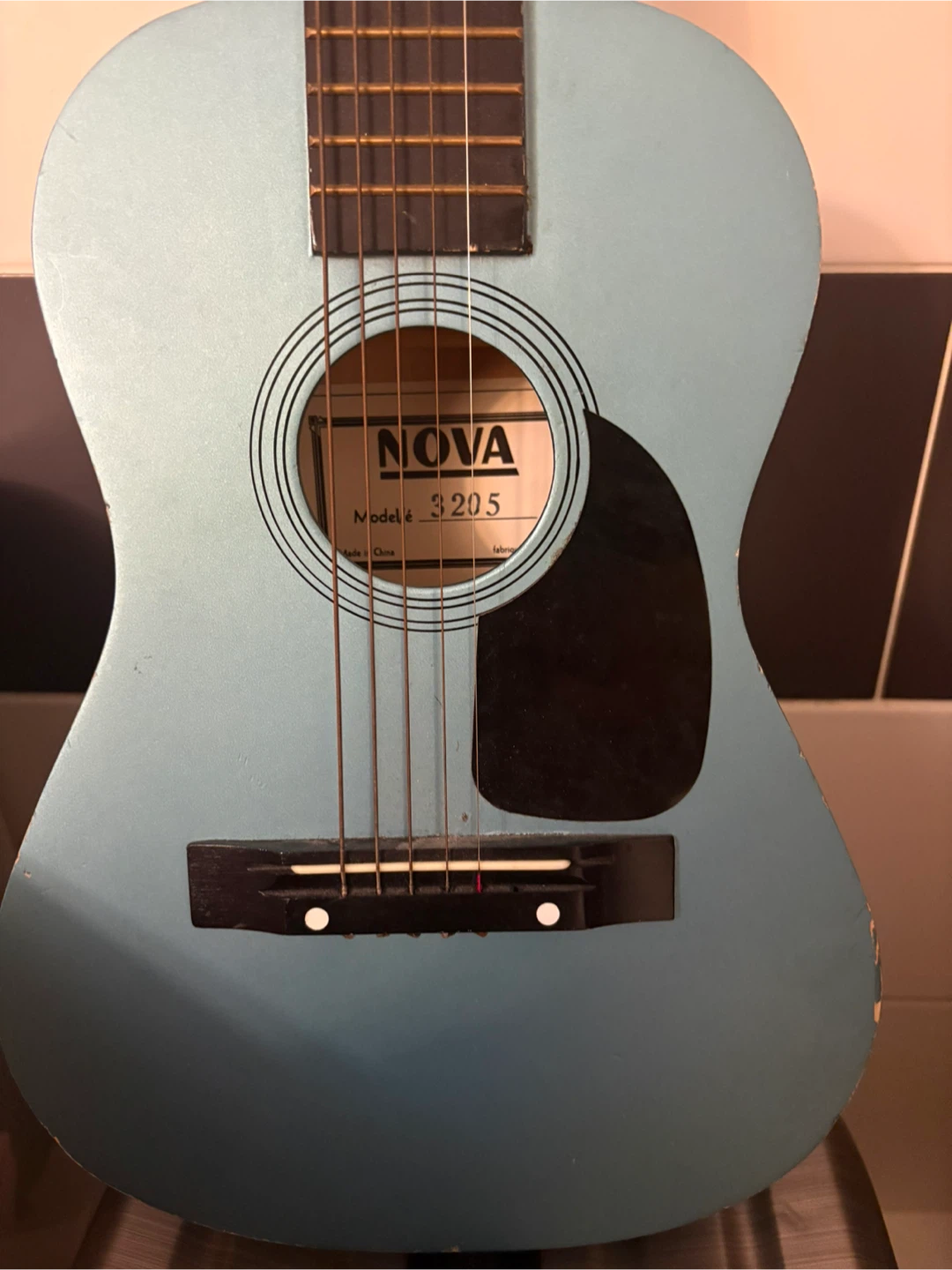 NOVA Acoustic Guitar 3205 - Light Blue - photo 2
