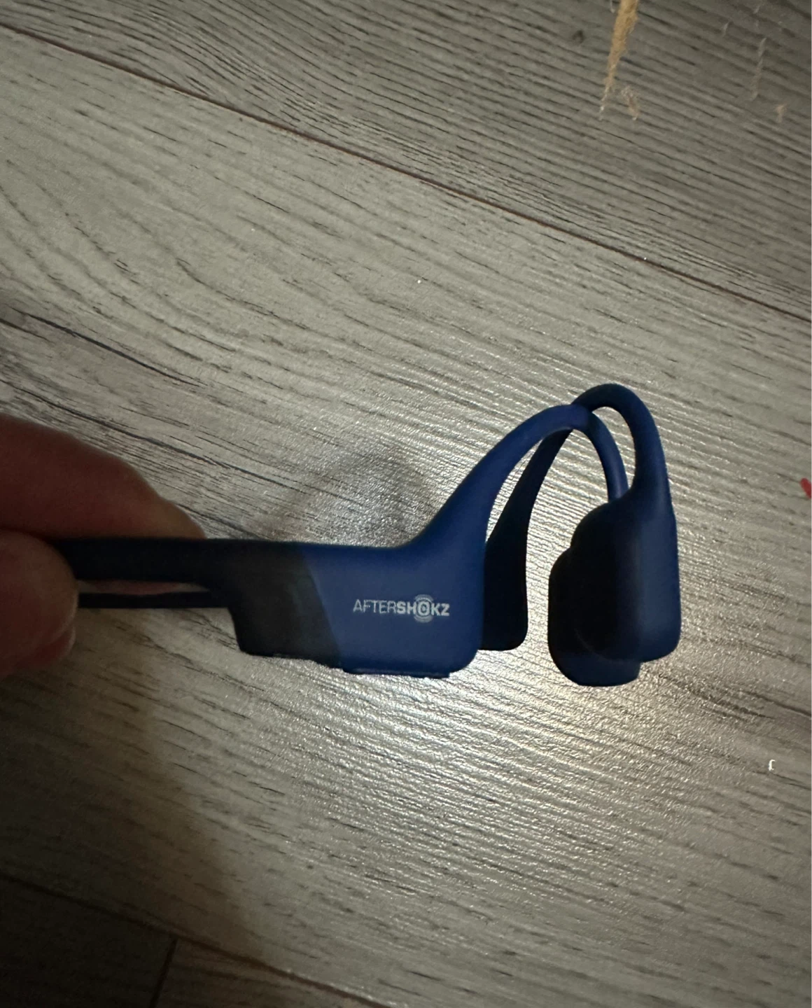 blue shokz bone conduction headphones (missing charger) - photo 2