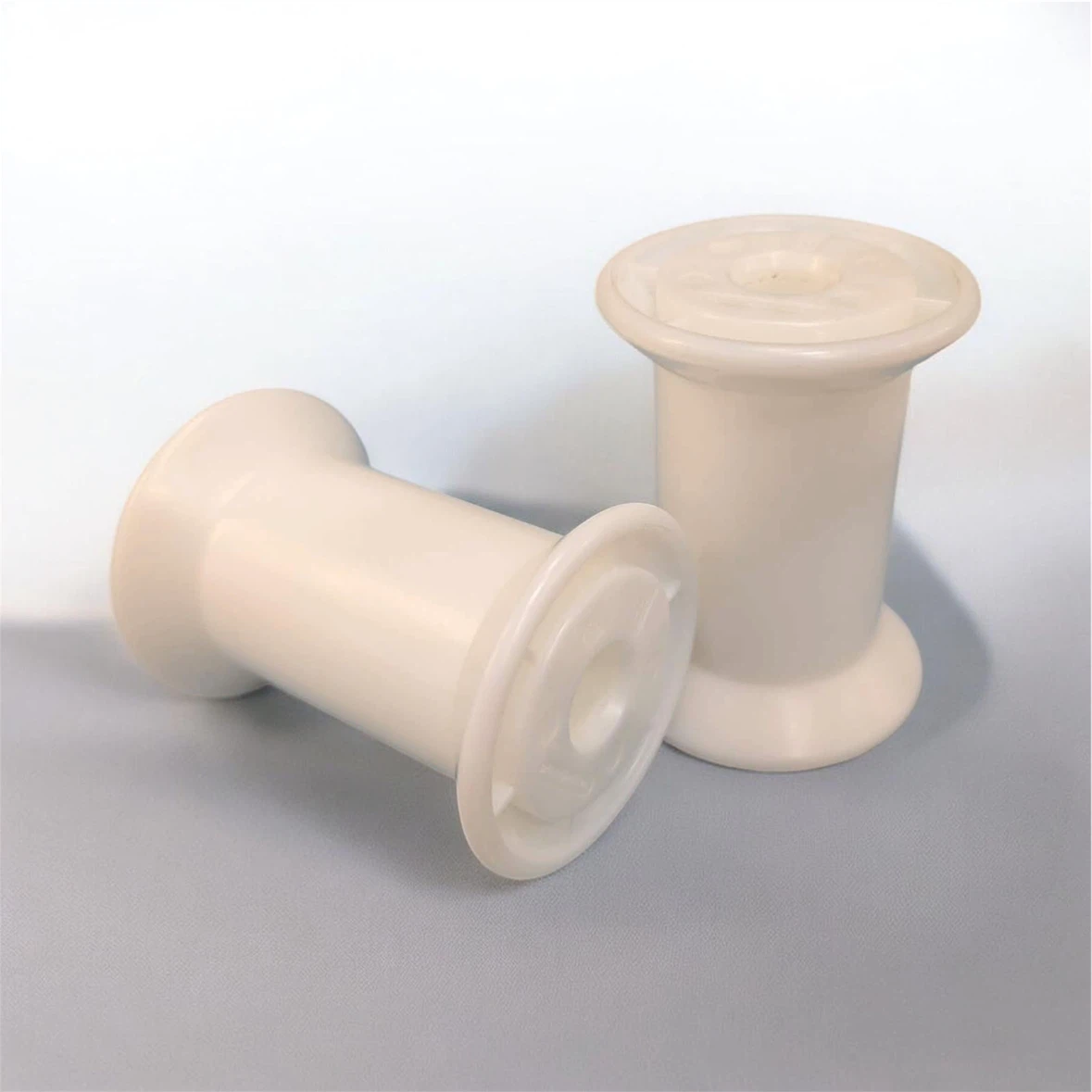 White Plastic Spools - Set of 2