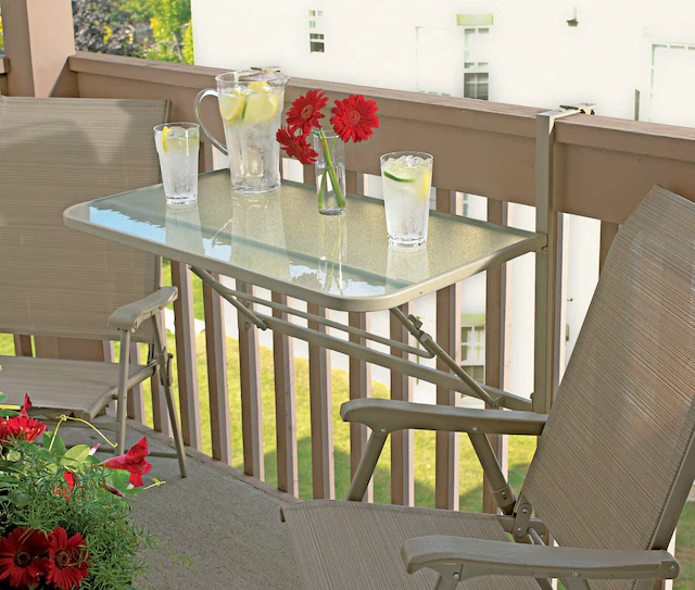 FREE Folding Glass Balcony Table - photo 2