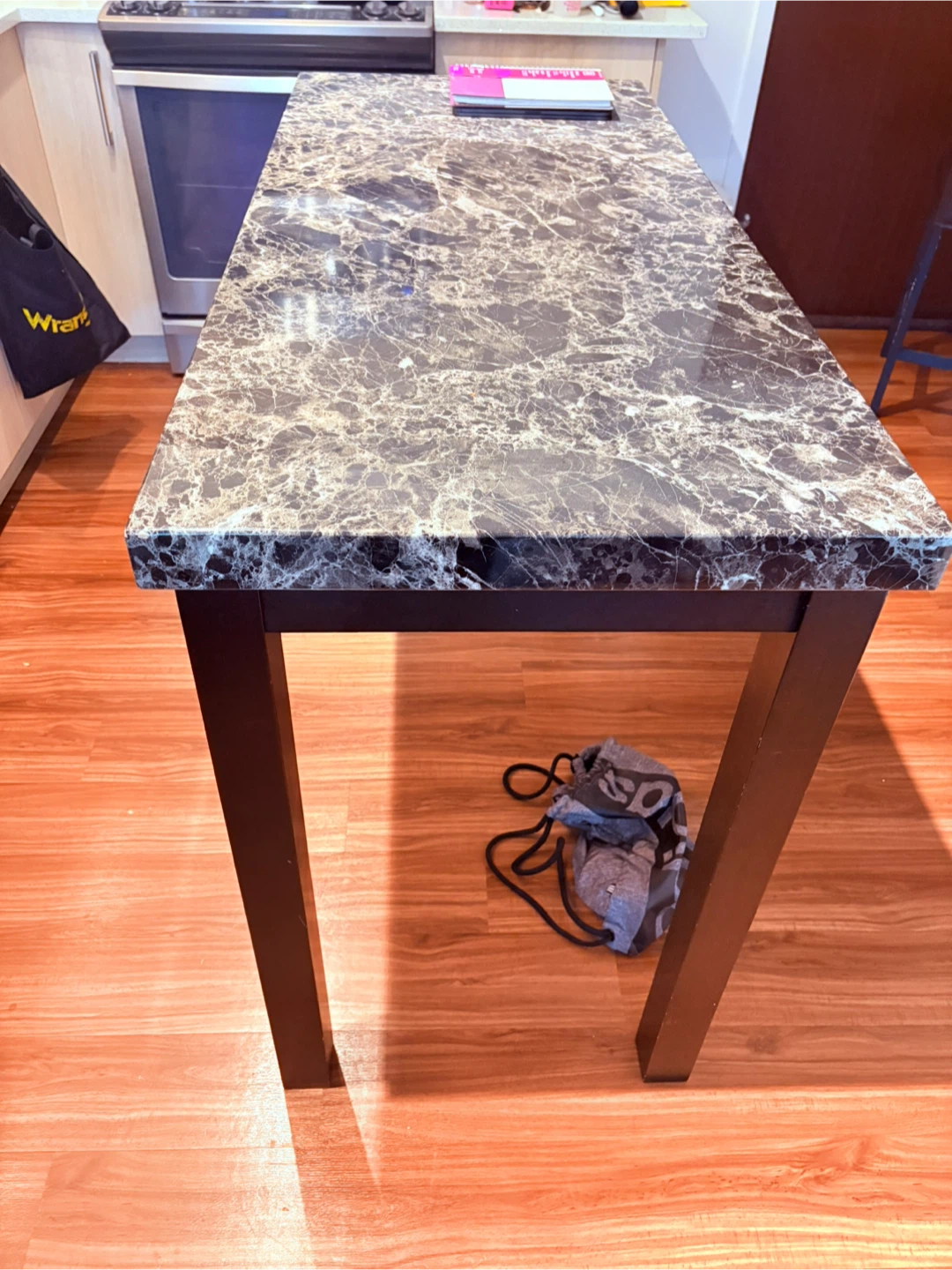 Faux Marble Top Kitchen Island/Table - photo 3