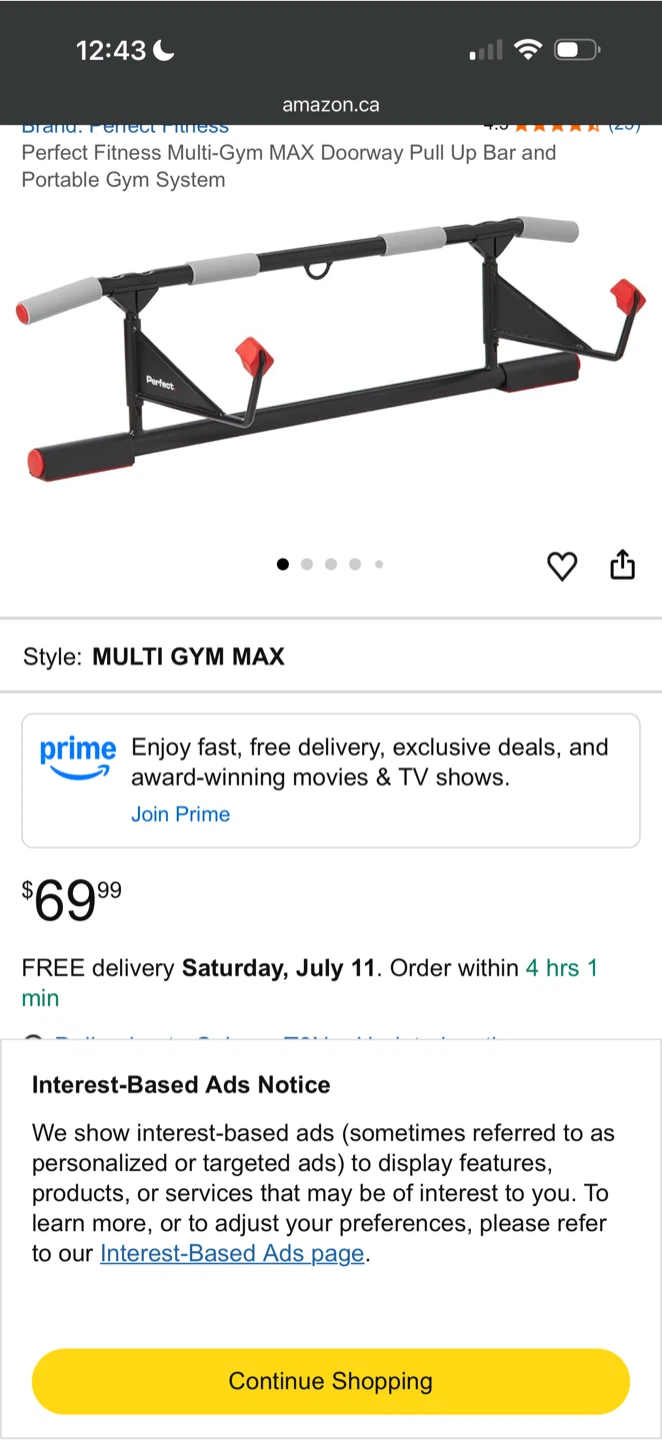 Perfect Fitness Multi-Gym MAX Doorway Pull Up Bar