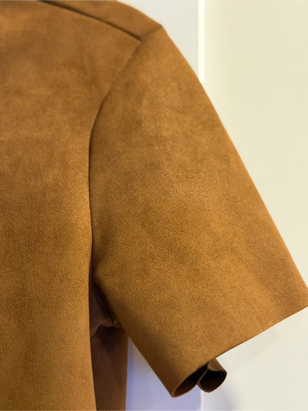 NAF NAF Brown Suede-like Top Size L (can fit M) - photo 3
