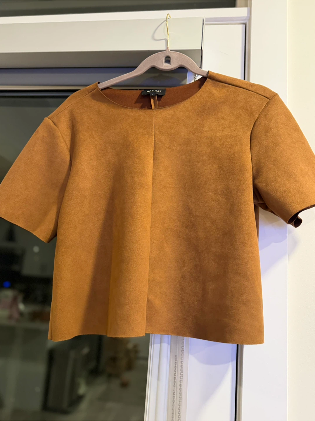 NAF NAF Brown Suede-like Top Size L (can fit M) - photo 4