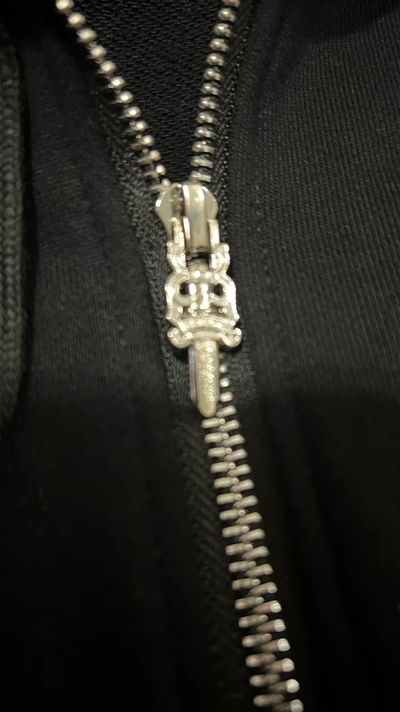 Black Chrome Hearts Zip-Up Hoodie - photo 4