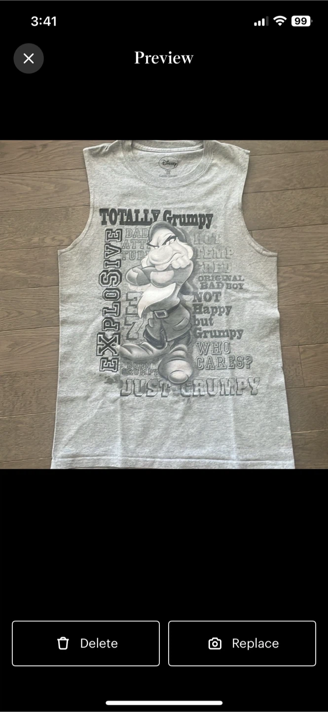 Disney Grumpy "Totally Grumpy" Sleeveless T-Shirt