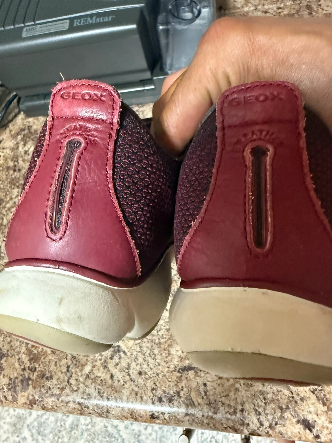 Geox Burgundy Slip-On Sneakers - photo 3