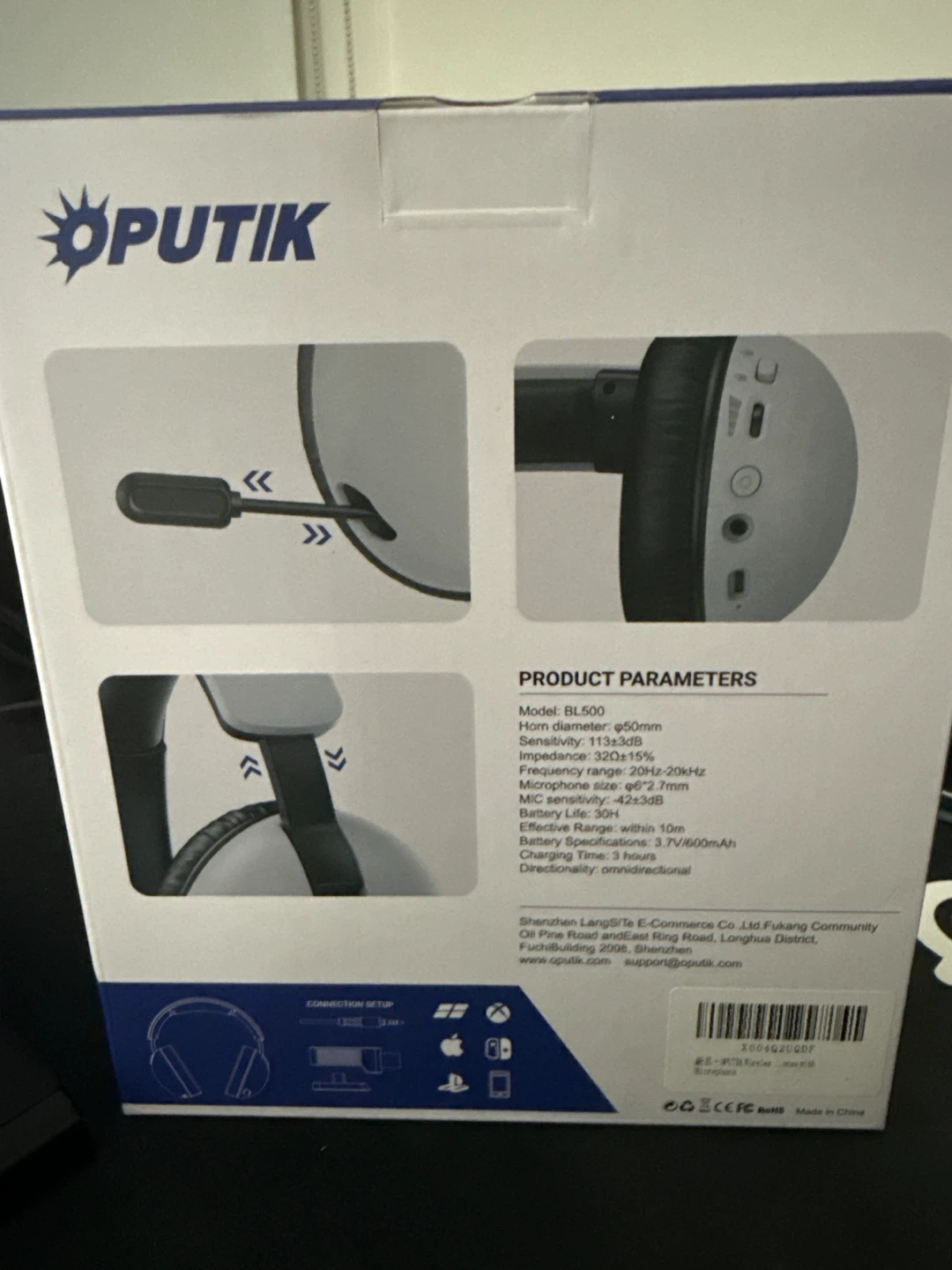 OPUTIK BL500 Wireless Gaming Headset - photo 3