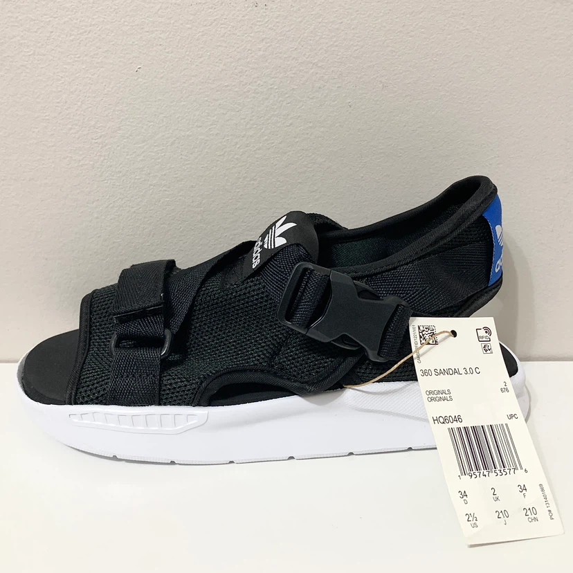 Adidas Kids (HQ6046) Originals 360 Sandal 3.0 C Size 2 1/2 Shoes - photo 5