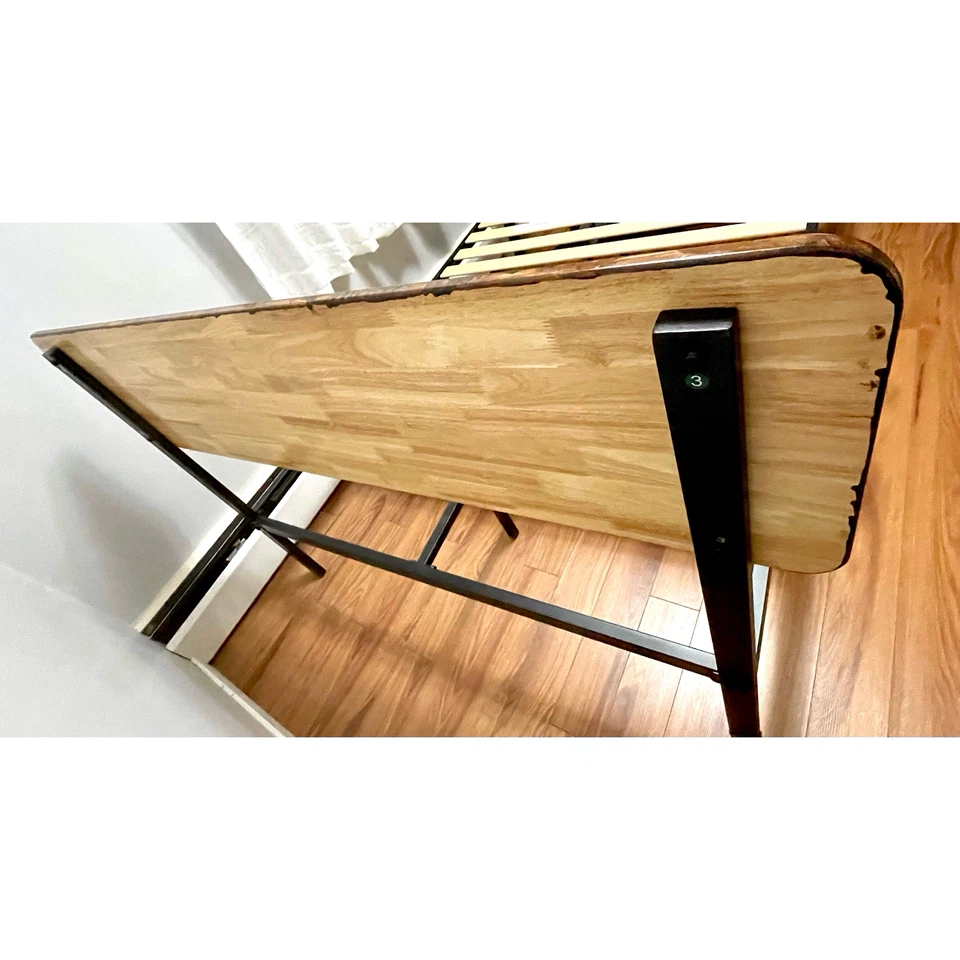 Full Size Bed Frame with Wooden Headboard - photo 3