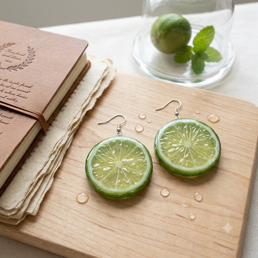 Fruit & Resin earrings - photo 5