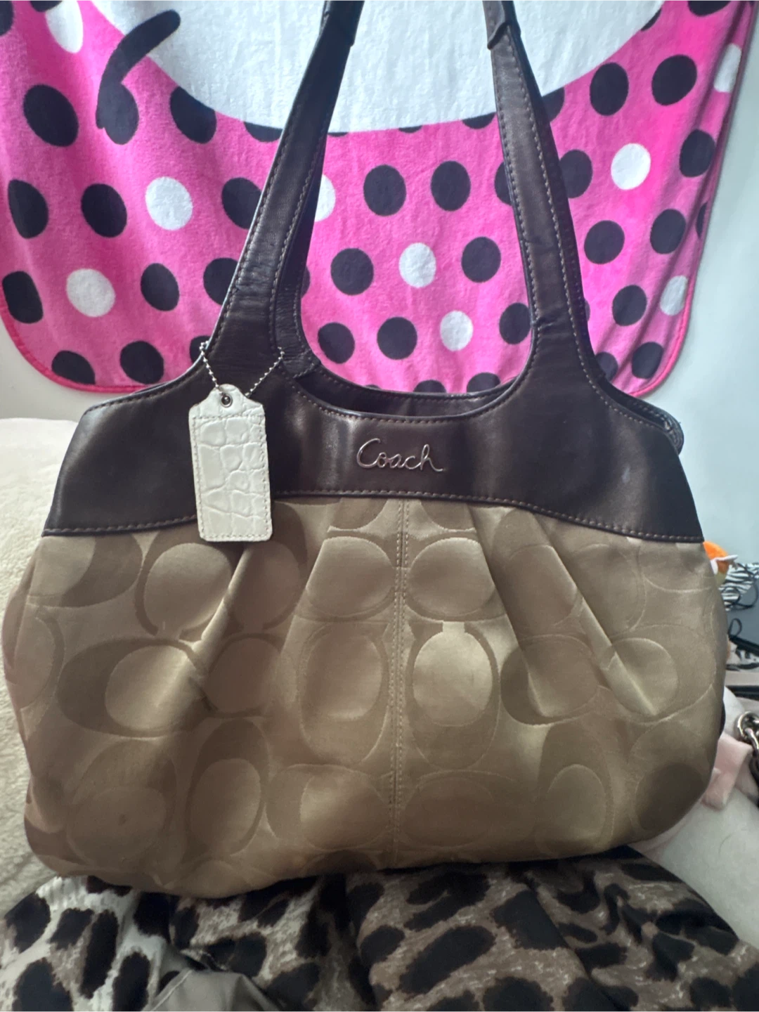 Coach Monogram Shoulder Bag