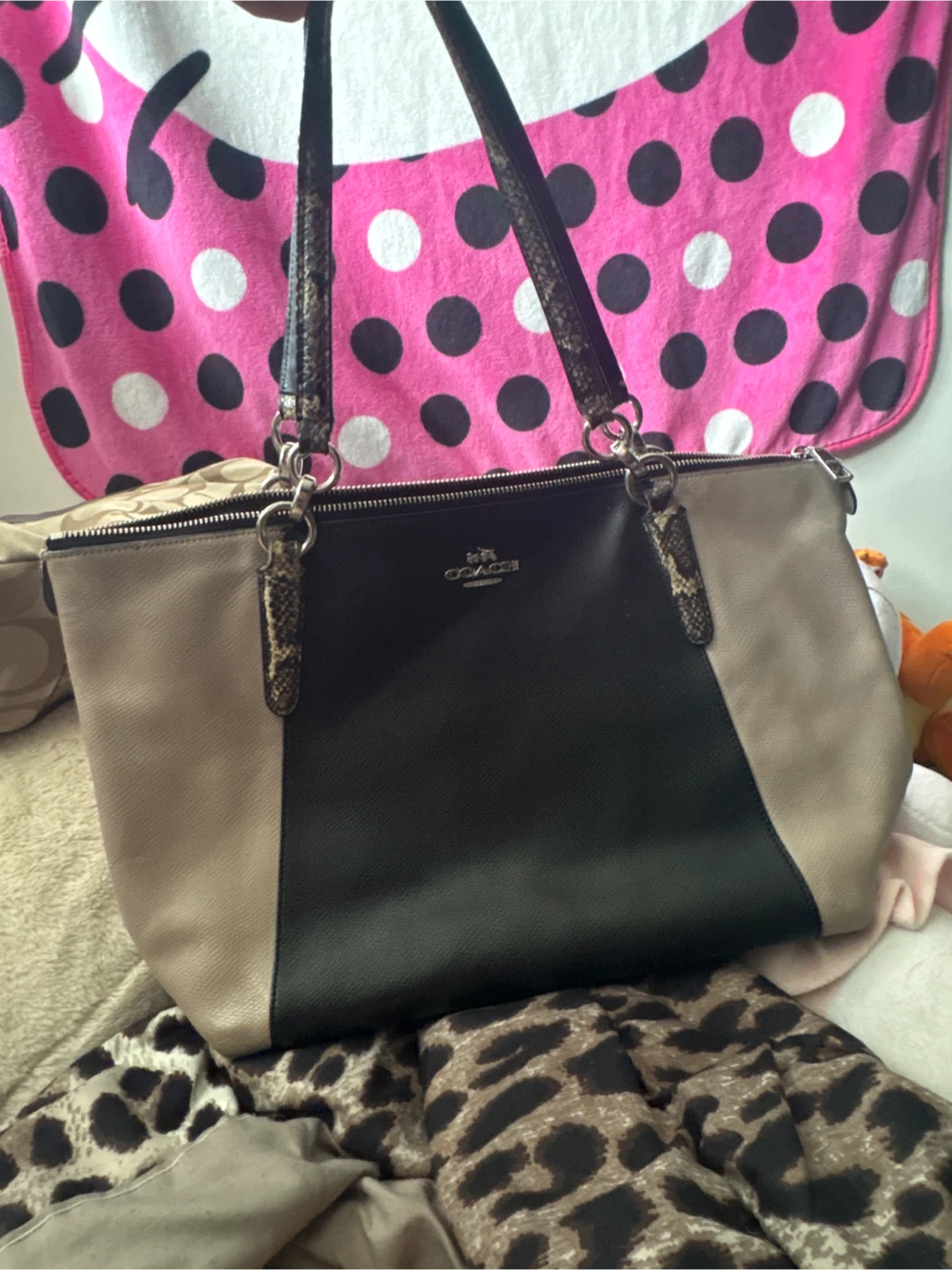 Coach Colour Block Tote Bag