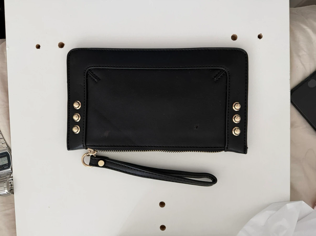Kate Spade Black Leather  (Deal: 1 Clutch & 1 Wallet)