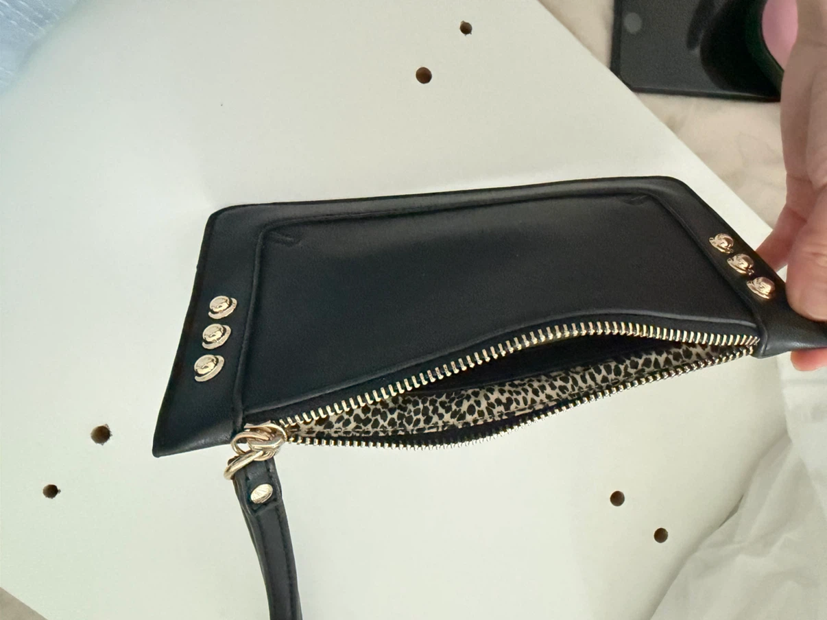 Kate Spade Black Leather  (Deal: 1 Clutch & 1 Wallet) - photo 2