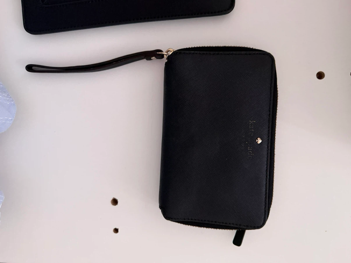 Kate Spade Black Leather  (Deal: 1 Clutch & 1 Wallet) - photo 3