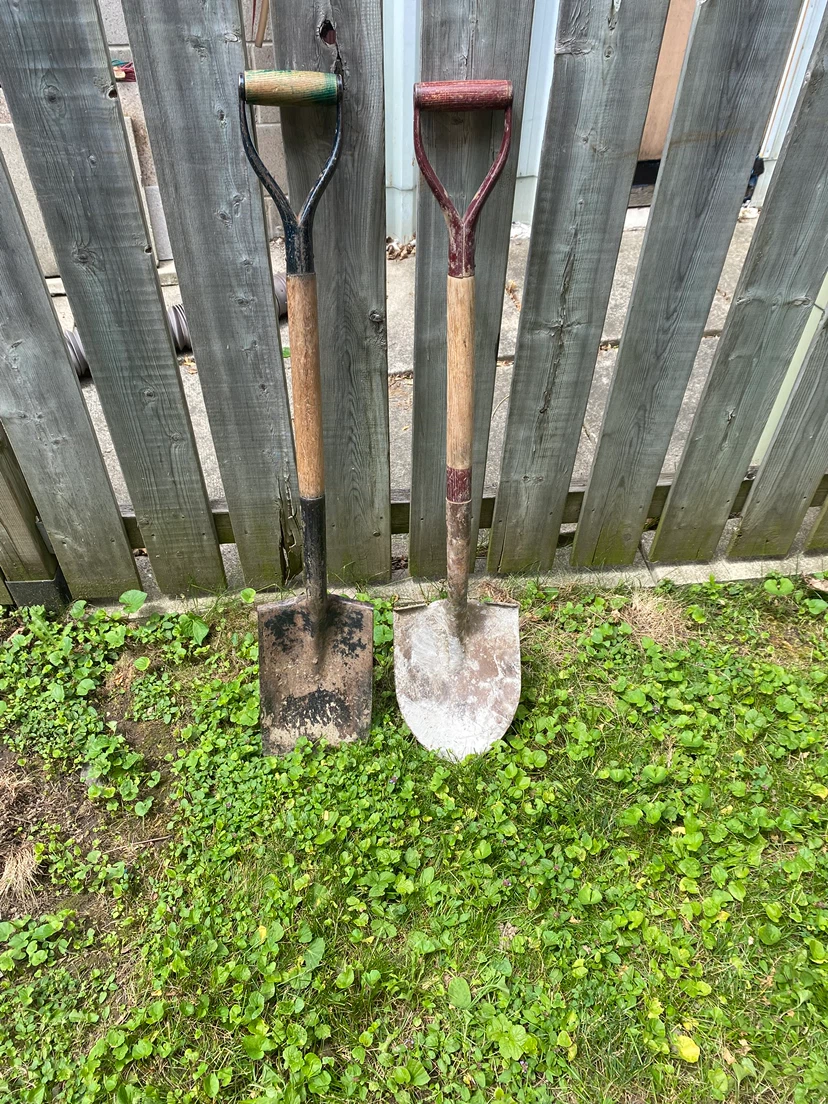 Two Used Shovels