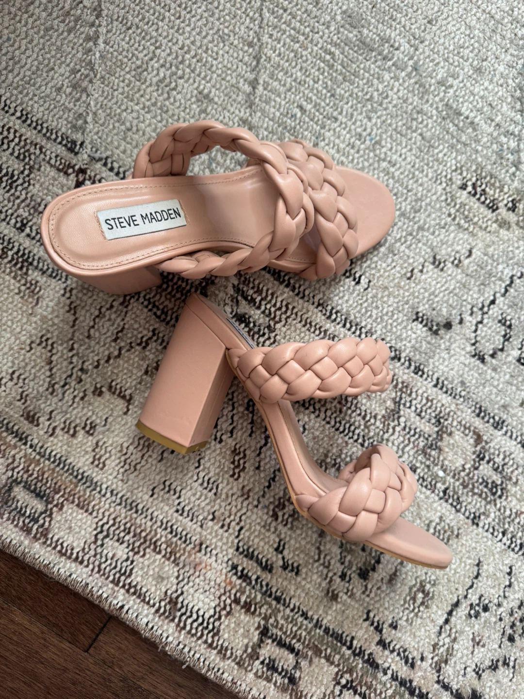 Steve Madden Braided Block Heel Sandals