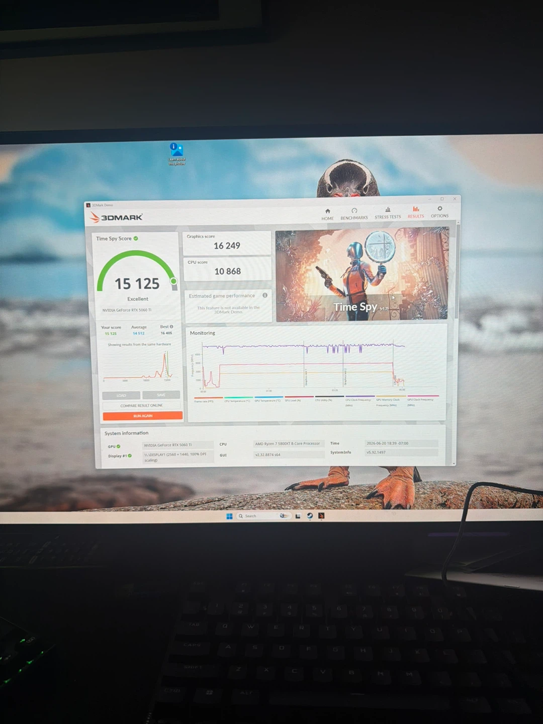 Gaming PC RTX 5060 Ti 16GB Ryzen 7 5800XT 32GB 1tb - photo 4