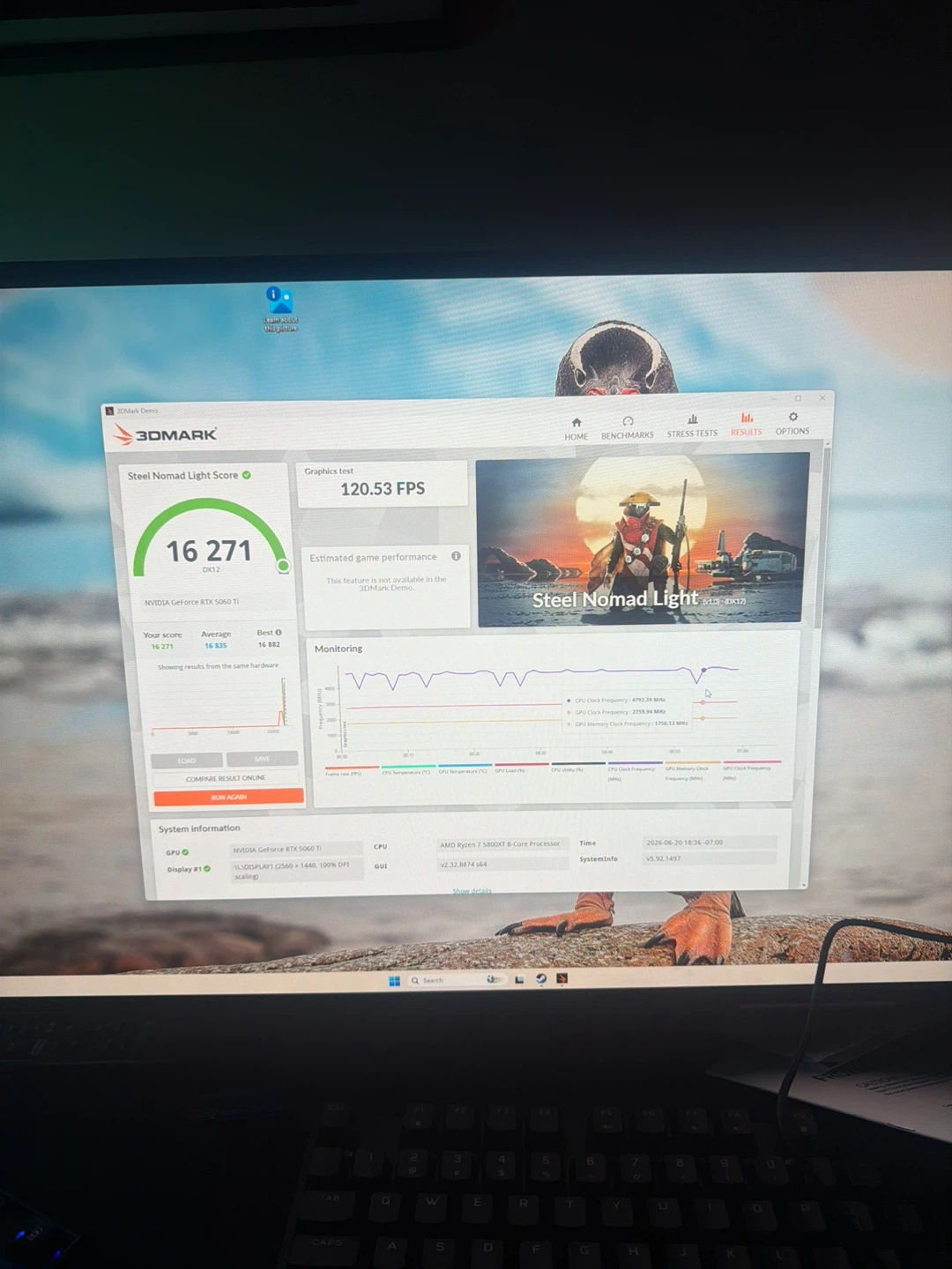 Gaming PC RTX 5060 Ti 16GB Ryzen 7 5800XT 32GB 1tb - photo 5