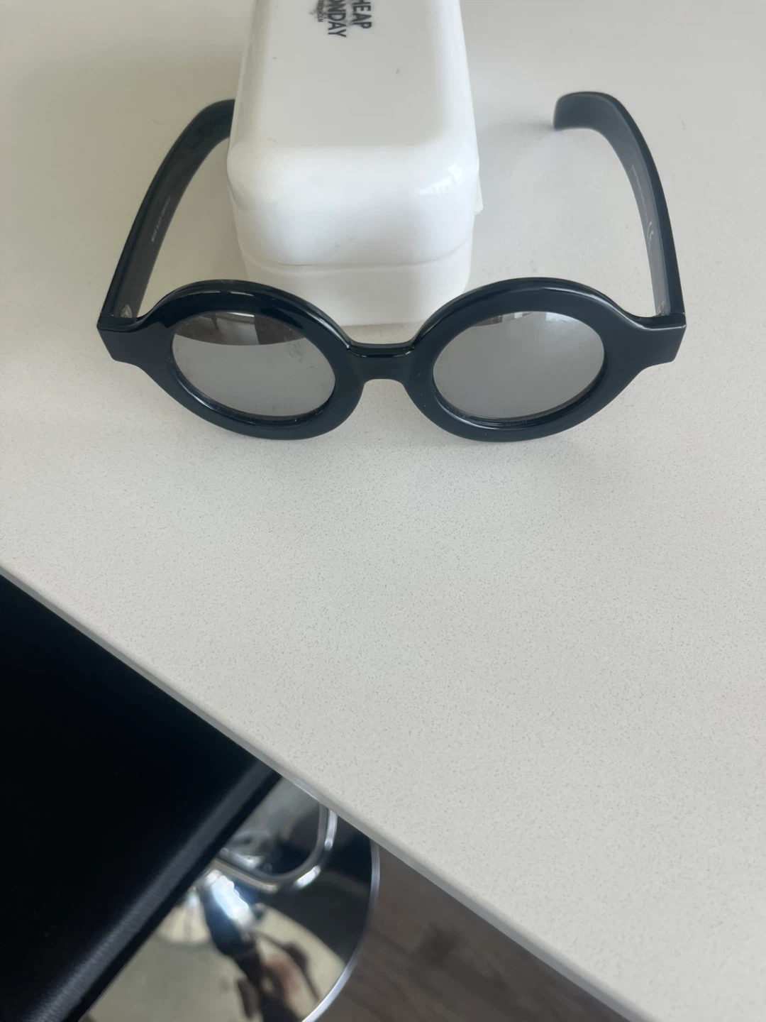 Black Oval Sunglasses