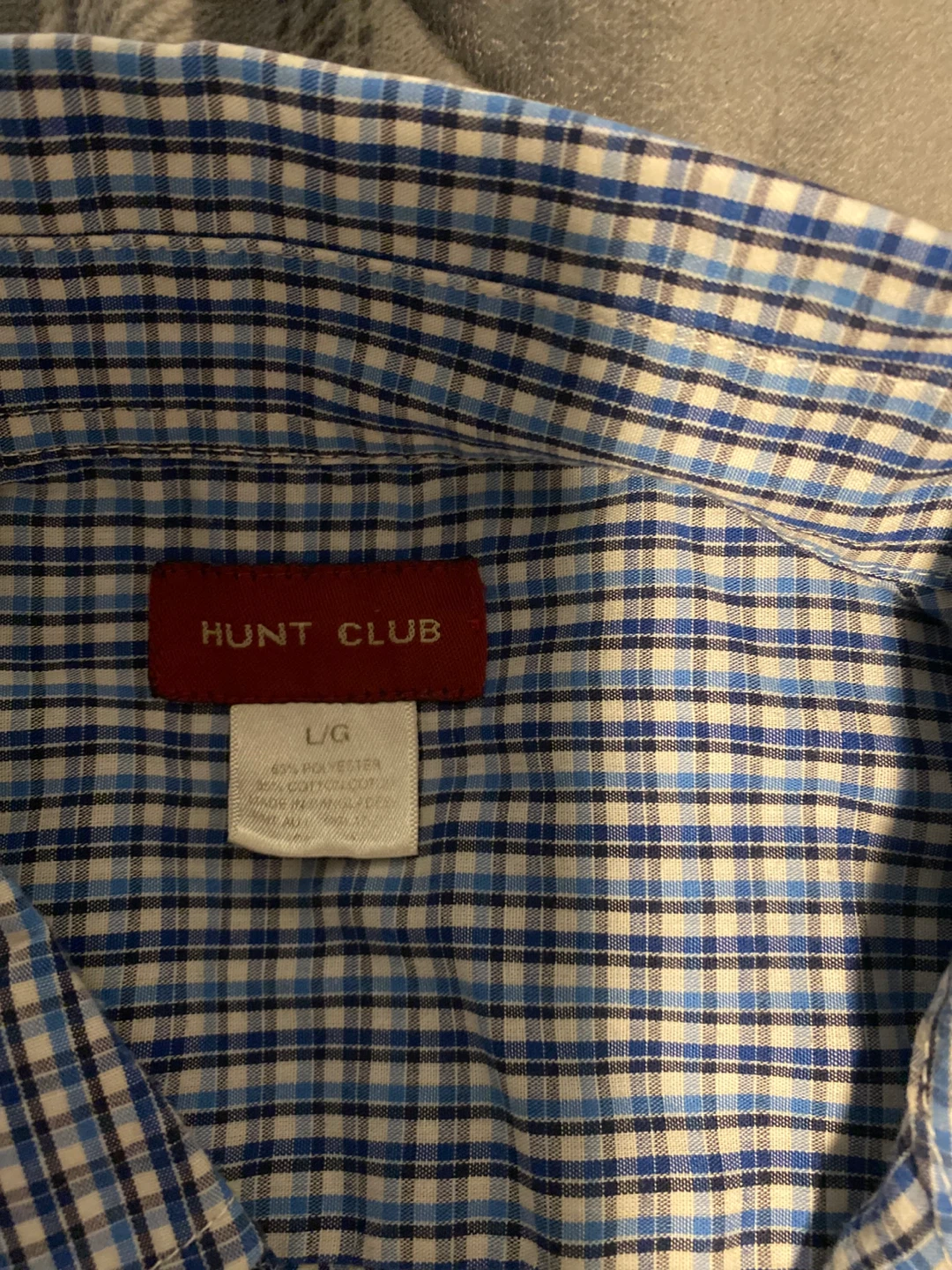 Mens Hunt Club Plaid Button-Up Shirt Size Large - photo 2