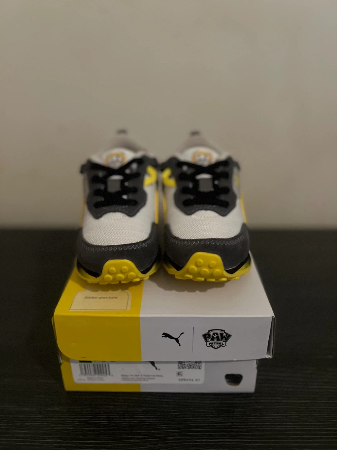 Puma Rider FV Inf x Paw Patrol Toddler Shoes Yellow/Grey Size 8C