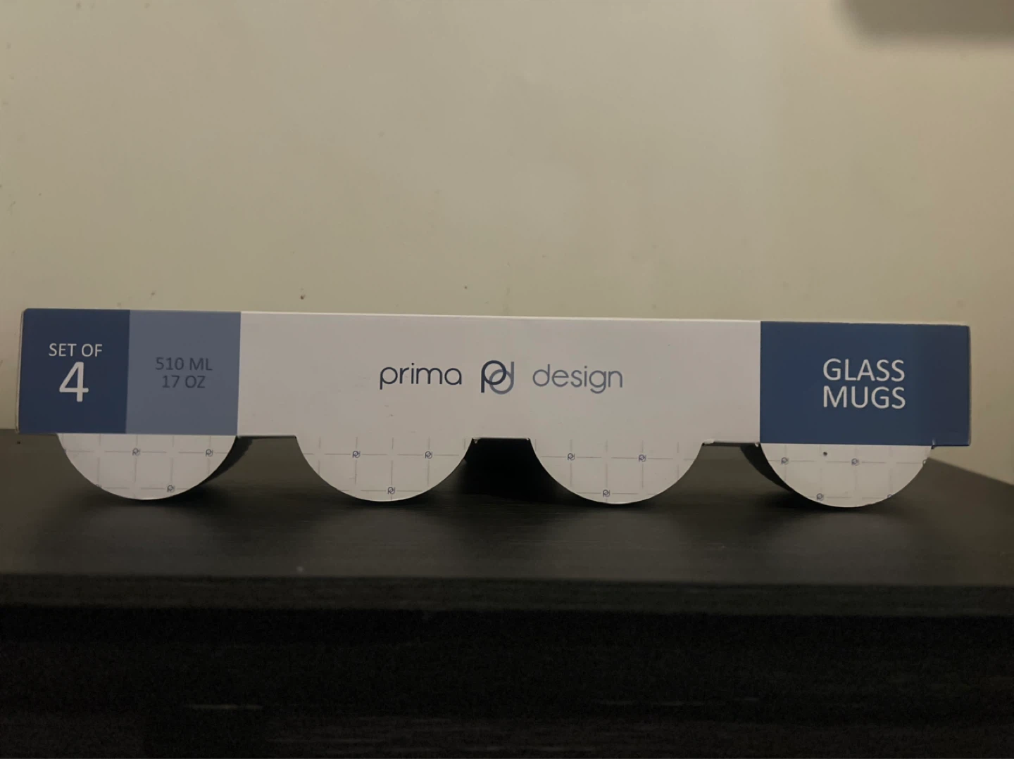 Prima Design Glass Mugs Set of 4 - 17 oz - photo 2