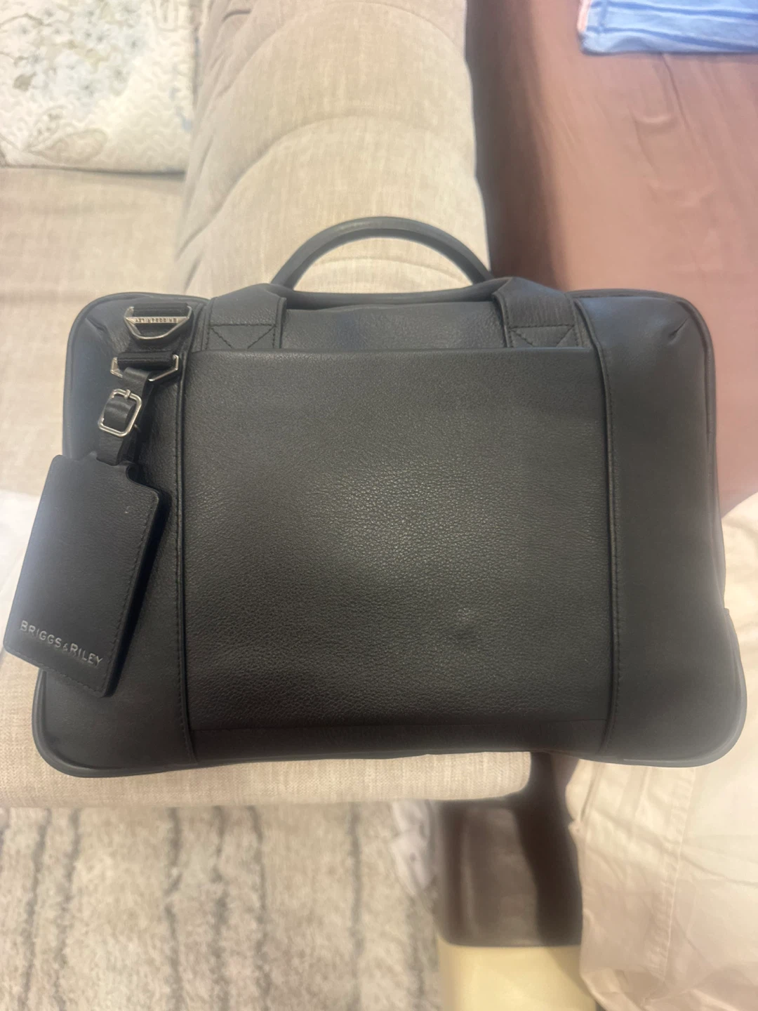 Briggs & Riley Black Leather Briefcase - photo 2
