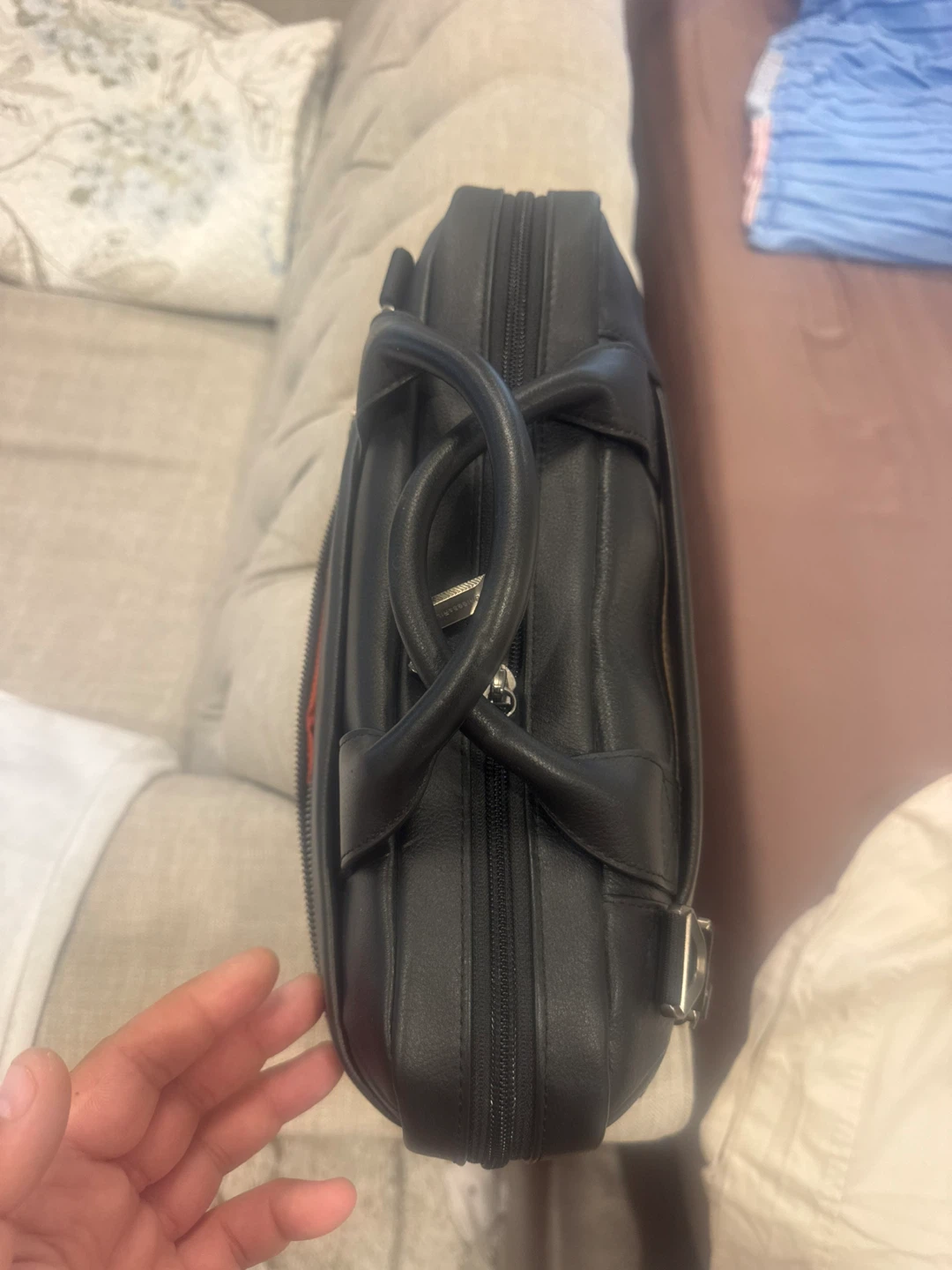 Briggs & Riley Black Leather Briefcase - photo 3