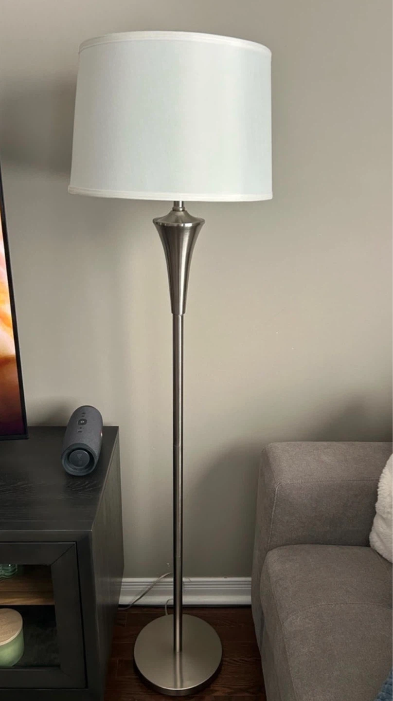 Brushed Nickel lamp set of 3 - photo 2