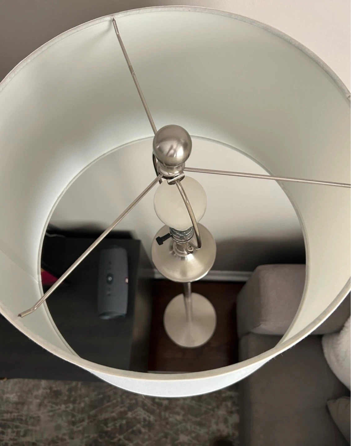 Brushed Nickel lamp set of 3 - photo 4