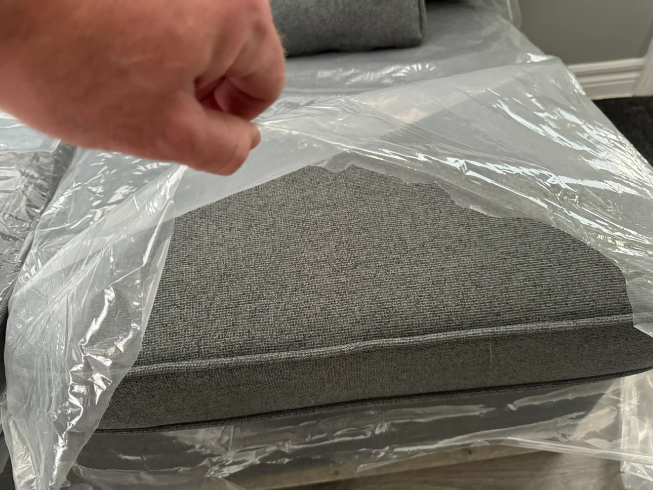 Grey Sofa with Pillows - photo 5
