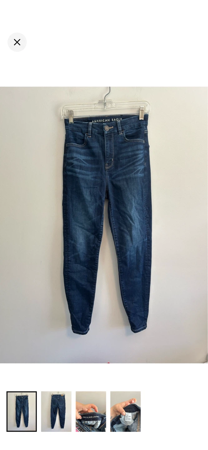 American Eagle Curvy Hi-Rise Jeggings Size 2 Short