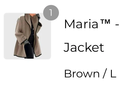 Maria Jacket - Brown / L - photo 2